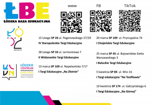 Łódzka Baza Edukacyjna - plakat informacyjny