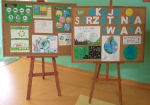 plakaty wykonane przez uczniów