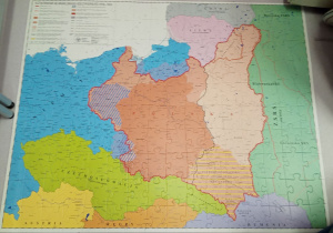 Mapa „Walka o granice II Rzeczypospolitej 1918 – 1924.