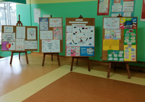 prezentacja plakatów wykonanych przez uczniów klas III-VI